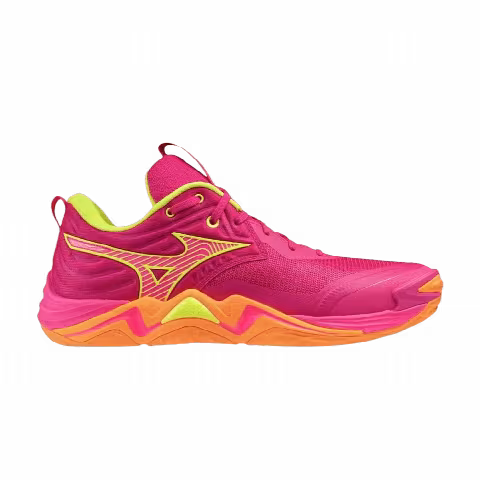 Mizuno Wave Momentum Elite 'Pink Tetra Fortune Yellow Light Orange'