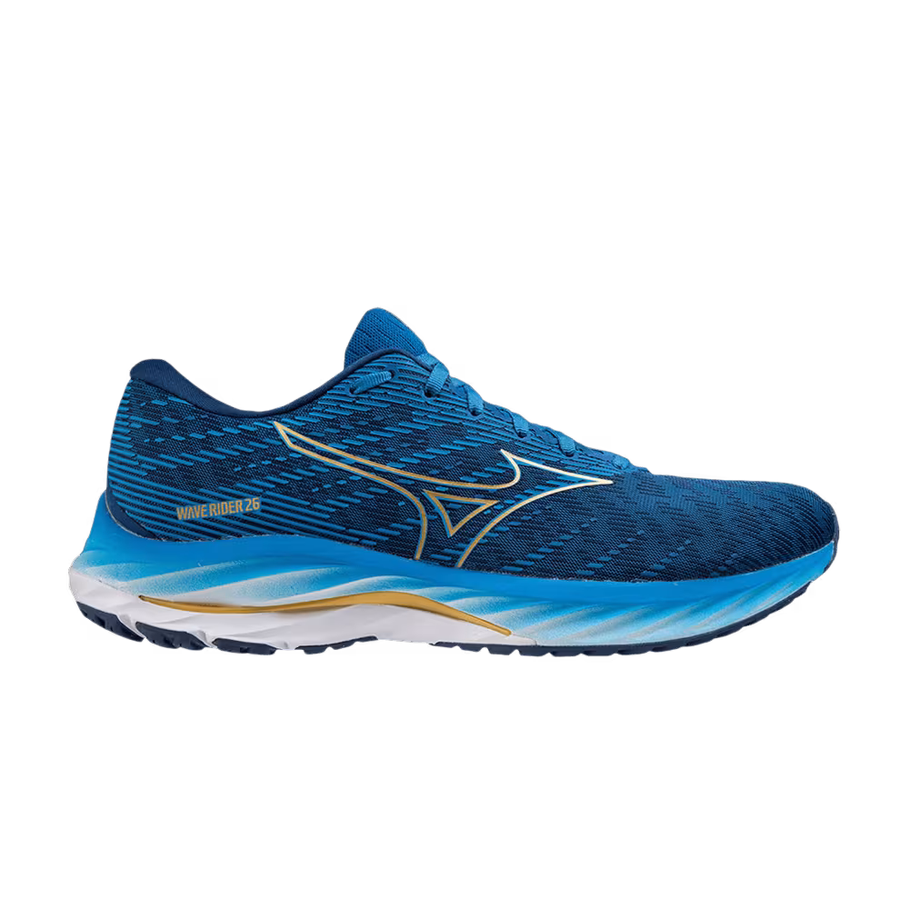Mizuno Wave Rider 26 Snorkel Blue Gold