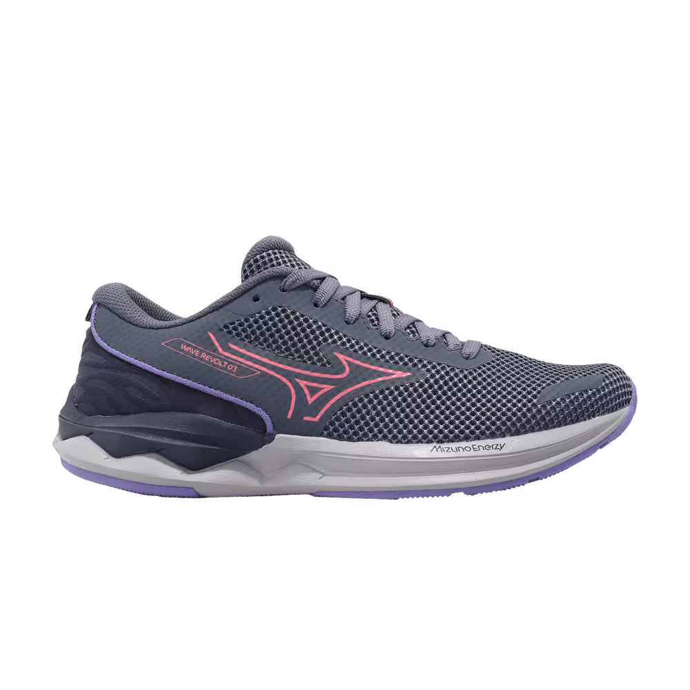 Mizuno Women's Wave Revolt 3 Stormy Weather Purple Punch