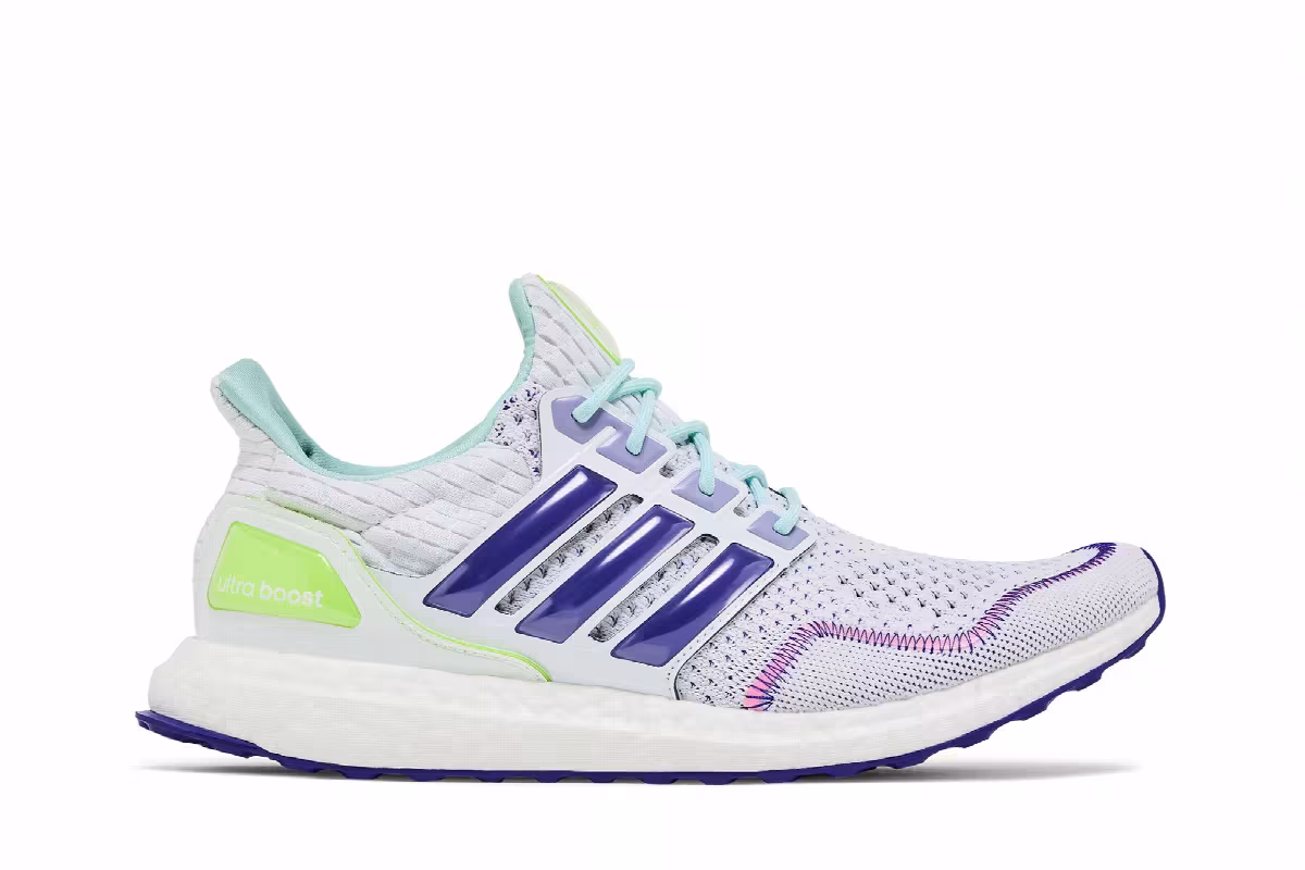 adidas UltraBoost 1.0 White Blue Lemon, view 2