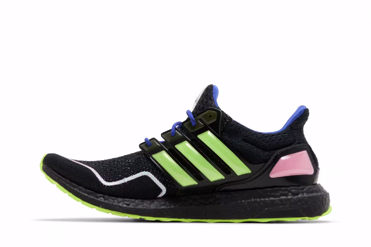 adidas UltraBoost 1.0 Black Lemon Blue, view 4