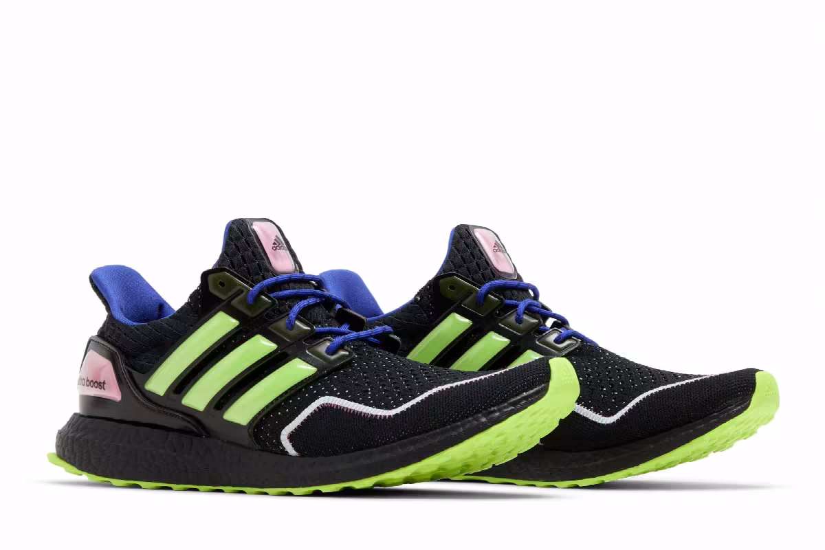 adidas UltraBoost 1.0 Black Lemon Blue, view 9