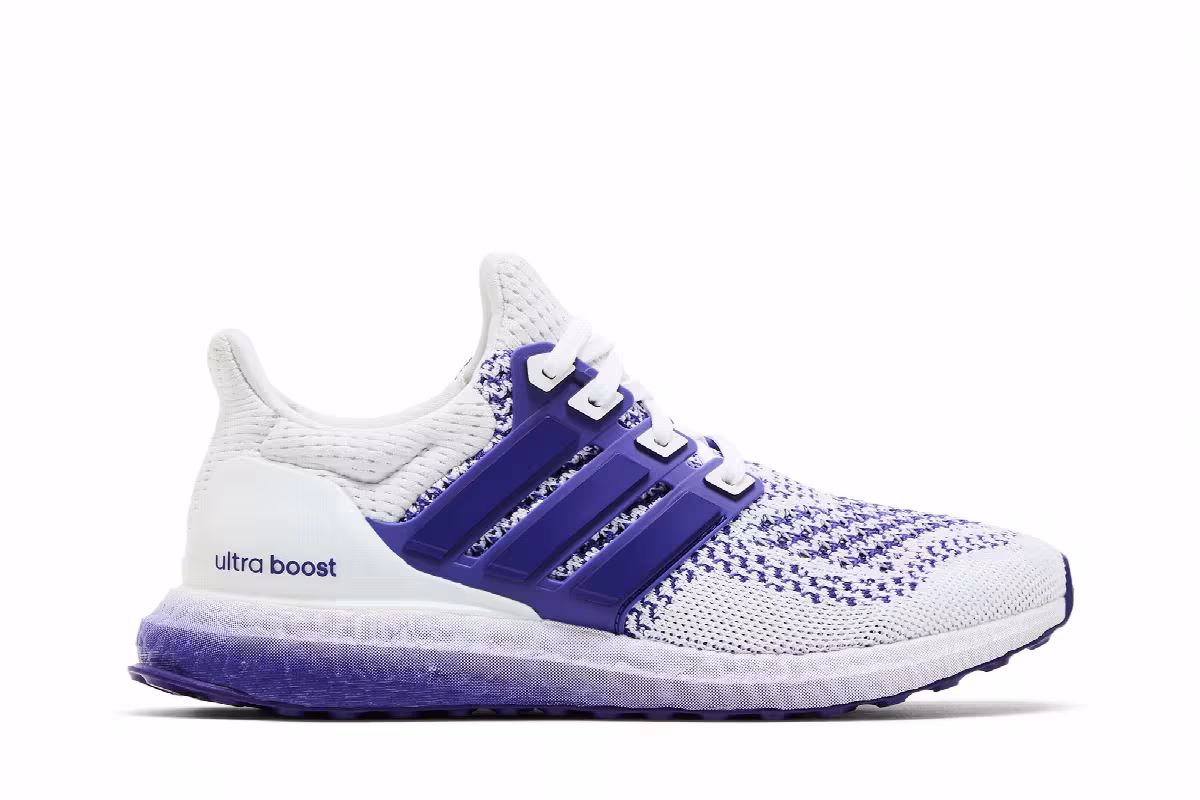 adidas Women's UltraBoost 1.0 White Collegiate Purple, view 2