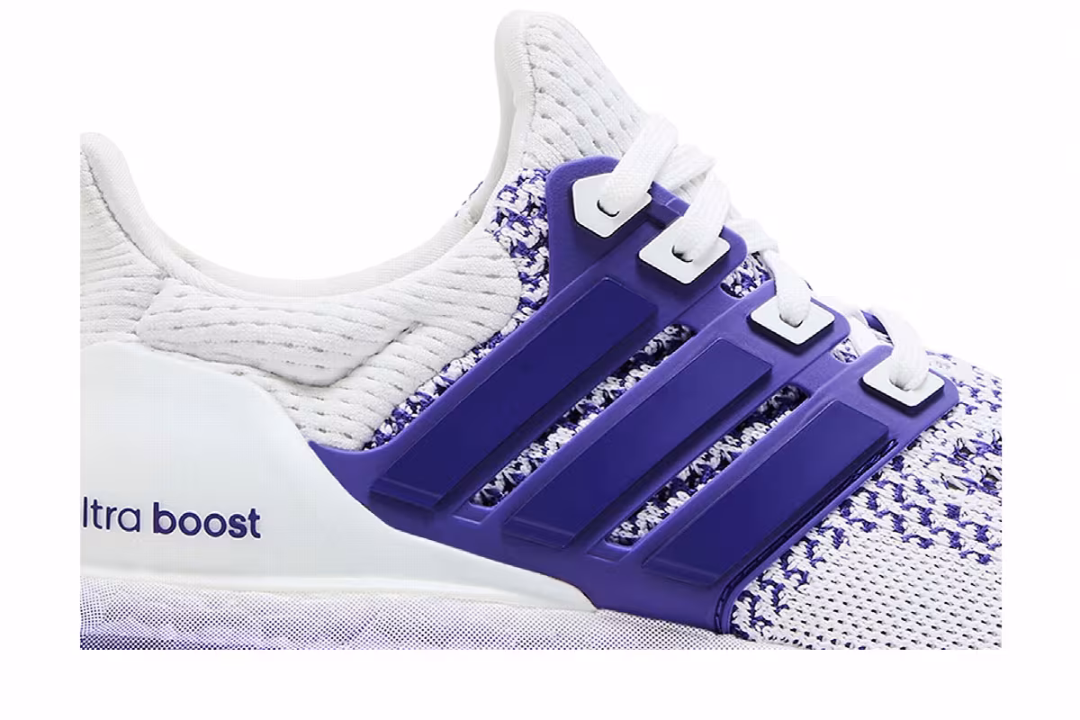 adidas Women's UltraBoost 1.0 White Collegiate Purple, view 3