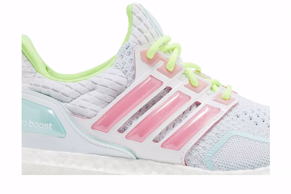 adidas Women's UltraBoost 1.0 White Bliss Pink, view 3