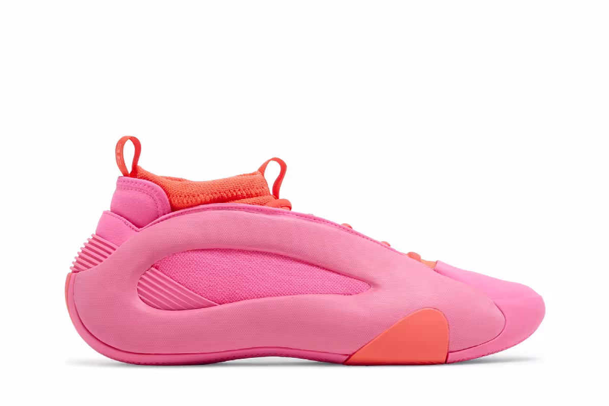 adidas Men's Harden Vol. 8 Flamingo Pink, view 2