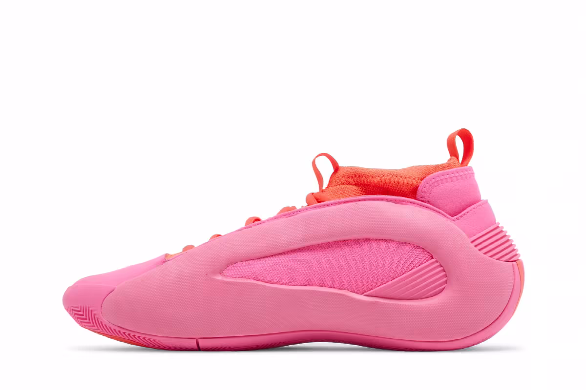 adidas Men's Harden Vol. 8 Flamingo Pink, view 4