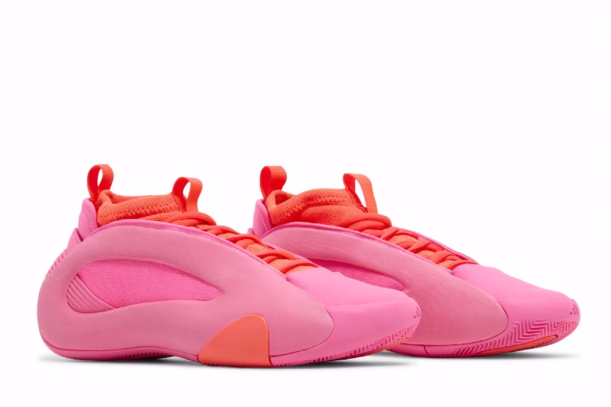 adidas Men's Harden Vol. 8 Flamingo Pink, view 9