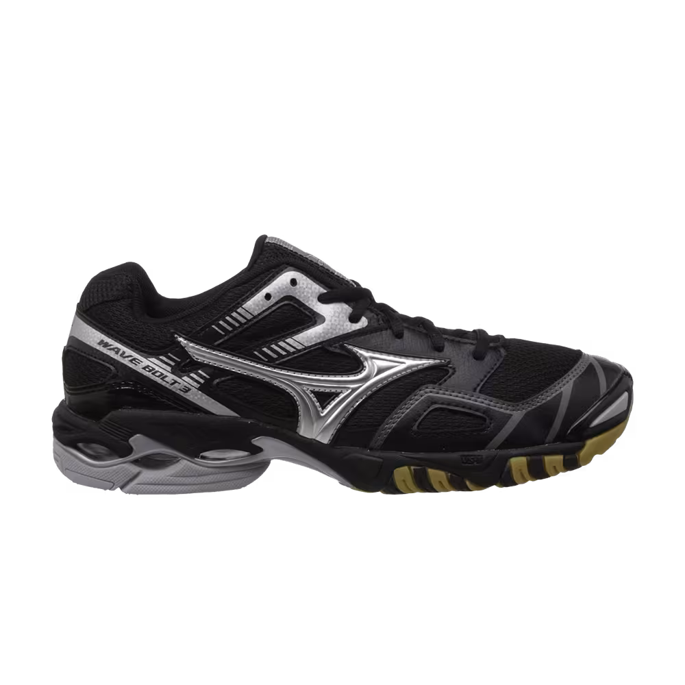 Mizuno Women's Wave Bolt 3 Black Grey