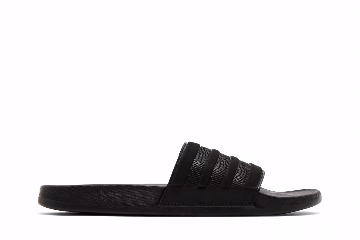 adidas Adilette Comfort Slide Triple Black, view 2