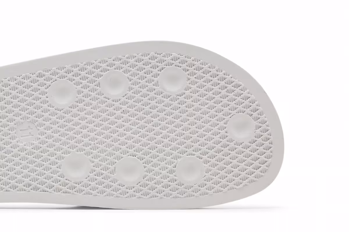 adidas Adilette Slides Green White, view 6