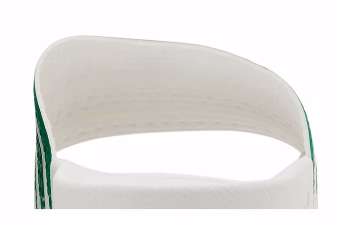 adidas Adilette Slides Green White, view 8