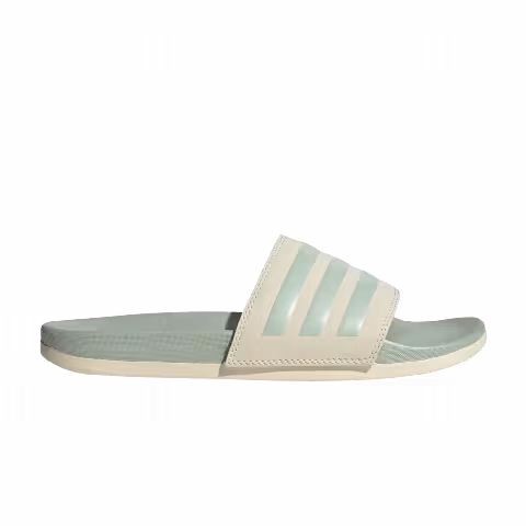 Adidas Wmns Adilette Comfort Slide 'Wonder White Linen Green Metallic'