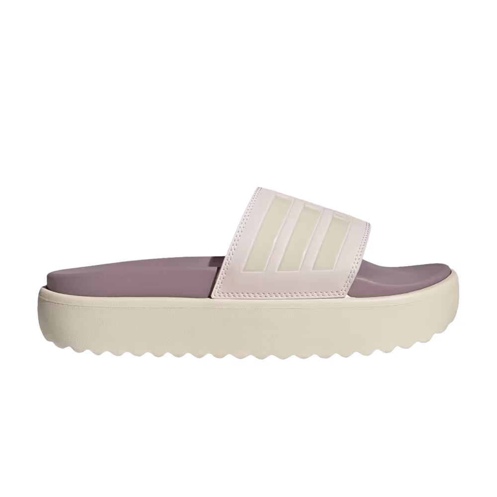 Adidas Women's Adilette Platform Slide Putty Mauve