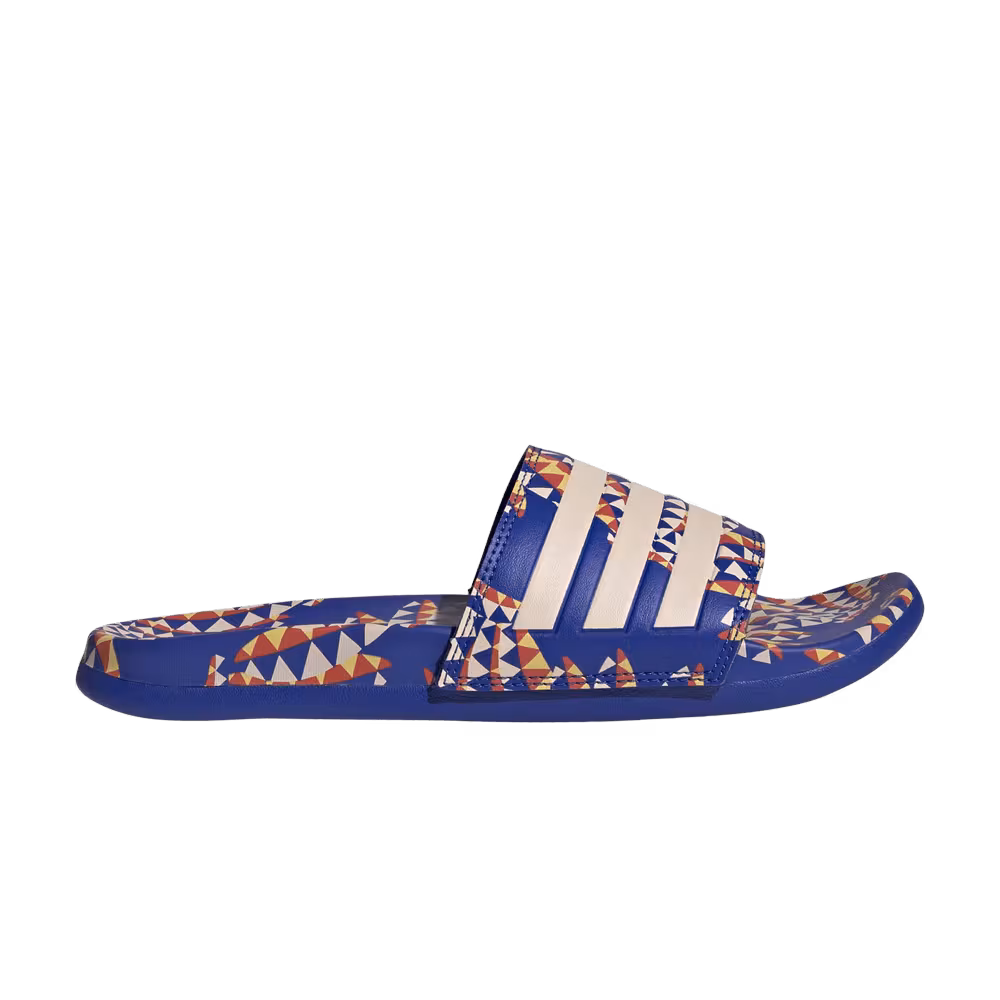 Adidas Women's Swim Adilette Comfort Sandal Bold Blue Bliss Orange