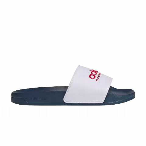 Adidas Adilette Shower Slide 'White Scarlet Blue'
