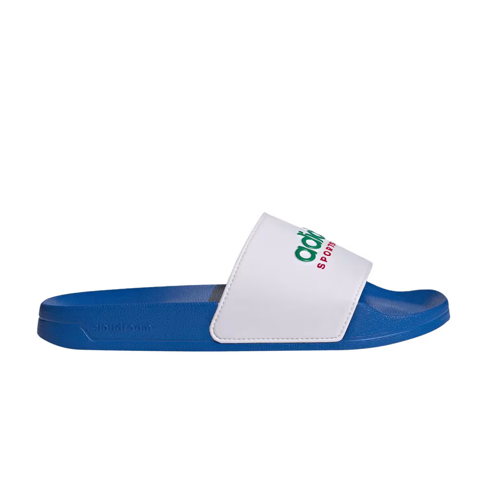 Adidas Adilette Shower Slides Bright Royal White