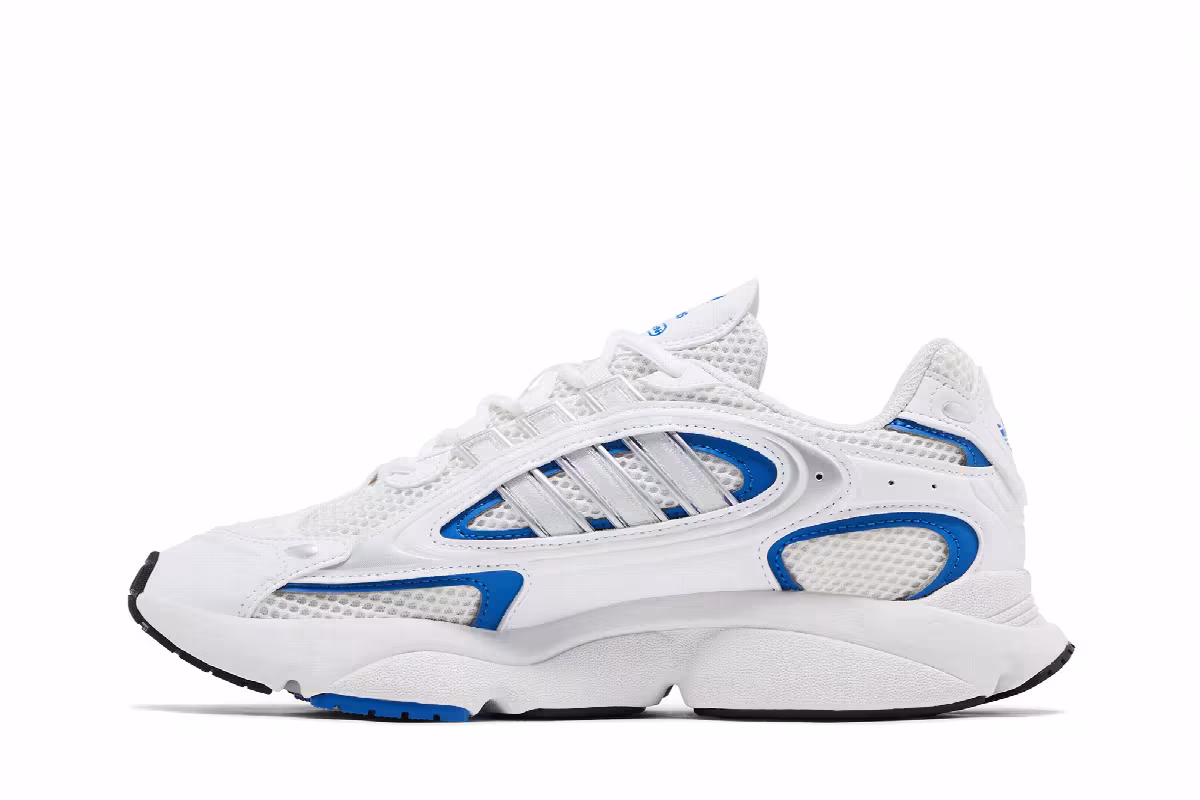 adidas Women's Ozmillen White Blue, view 4