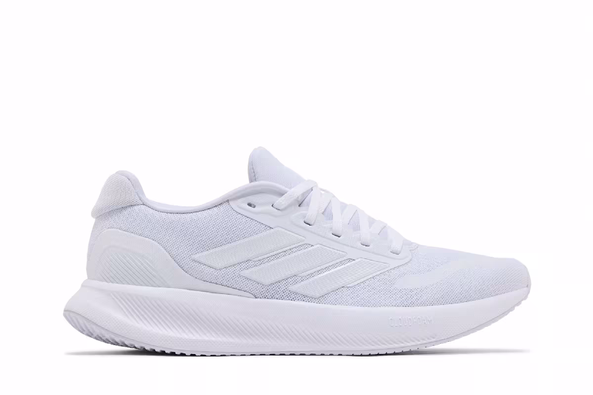 adidas Women's Runfalcon 5 Triple White, view 2