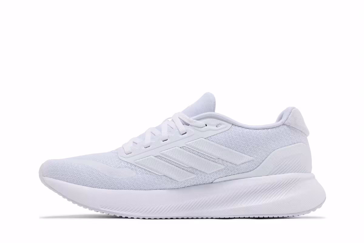 adidas Women's Runfalcon 5 Triple White, view 4