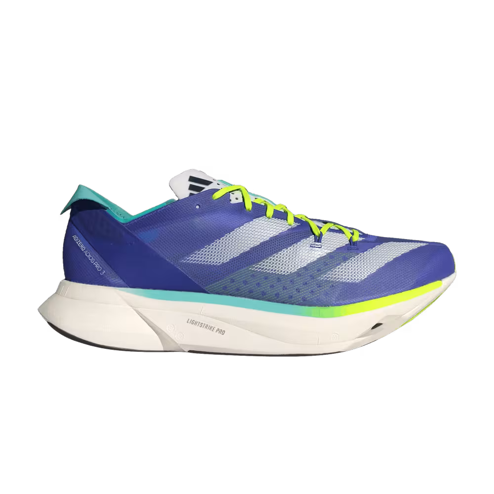 adidas Adizero Adios Pro 3 Cobalt Blue Lucid Lemon