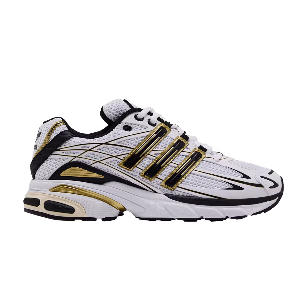 adidas Adistar Cushion White Black Gold Metallic