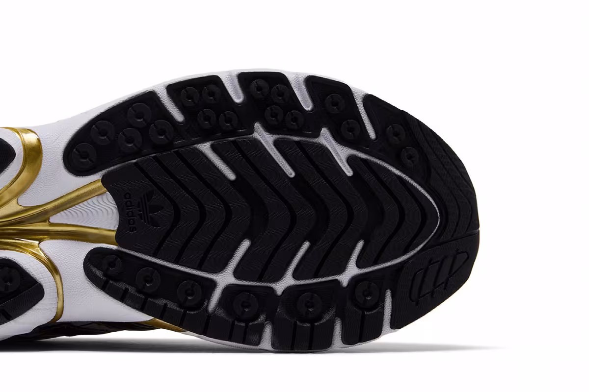 adidas Adistar Cushion White Black Gold Metallic, view 6