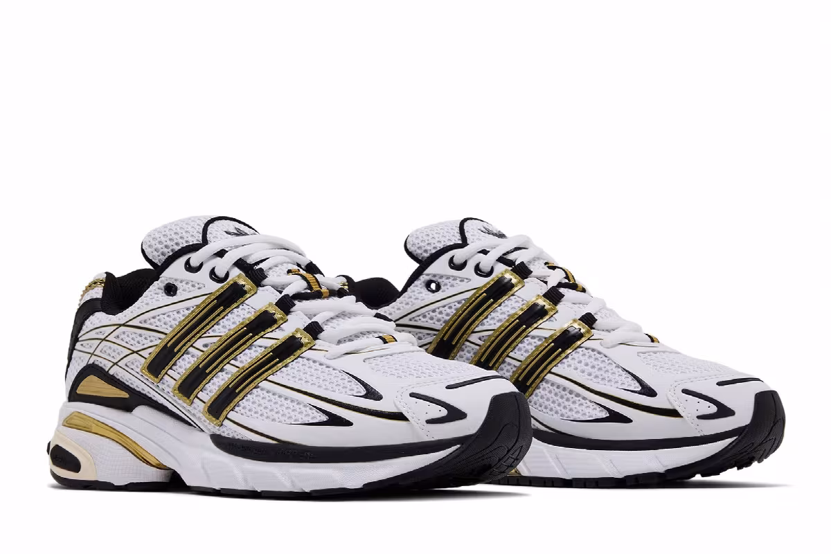 adidas Adistar Cushion White Black Gold Metallic, view 9