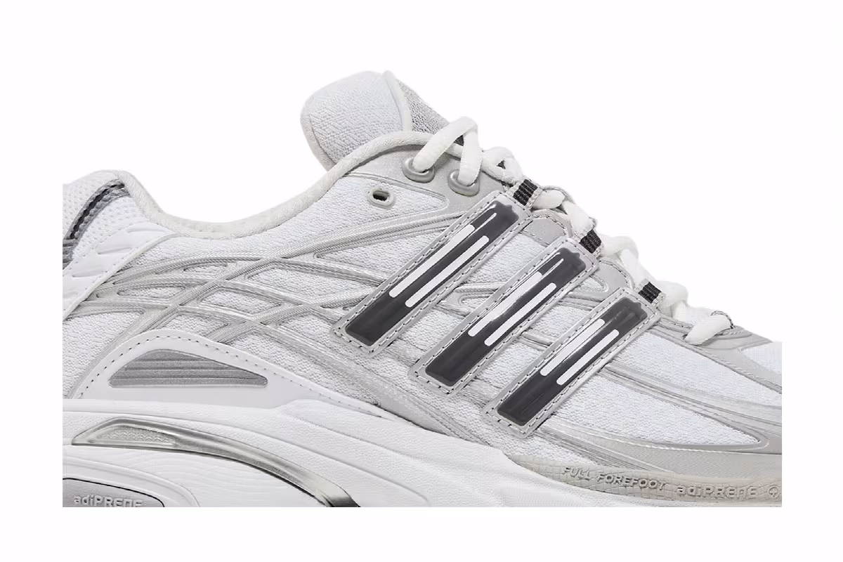 adidas Women's Adistar Cushion White Silver Metallic, view 3