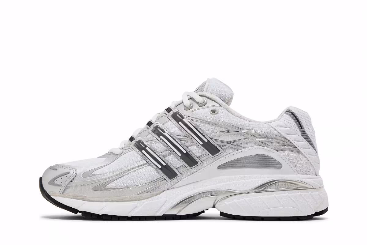 adidas Women's Adistar Cushion White Silver Metallic, view 4