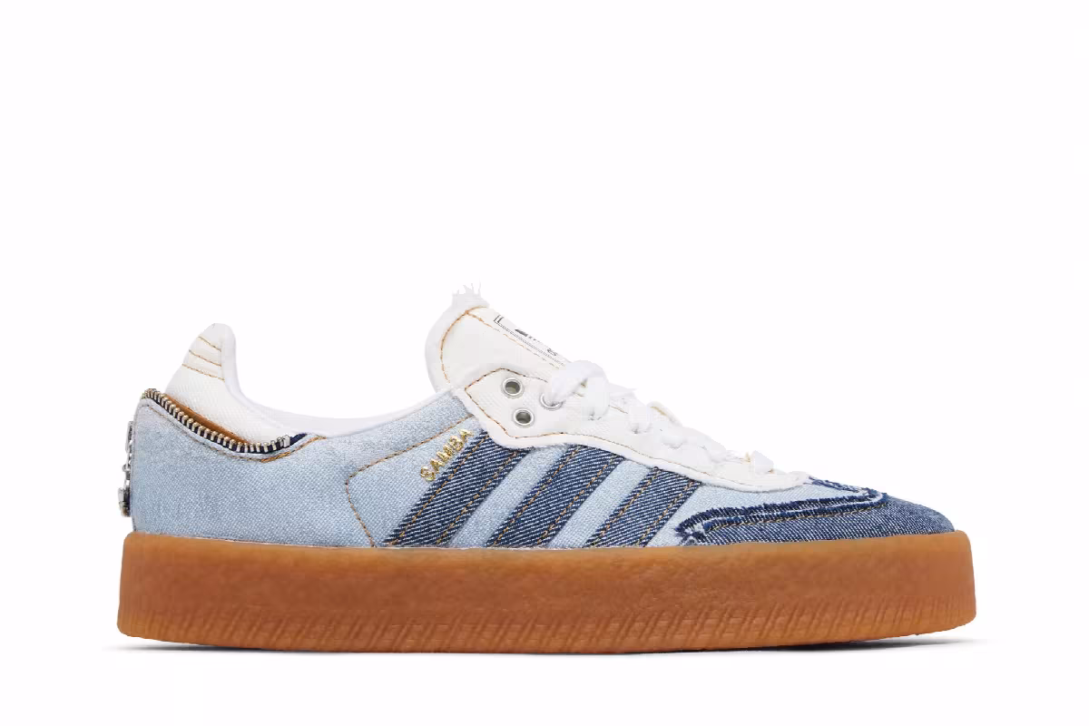 atmos x adidas Women's Sambae Denim, view 2