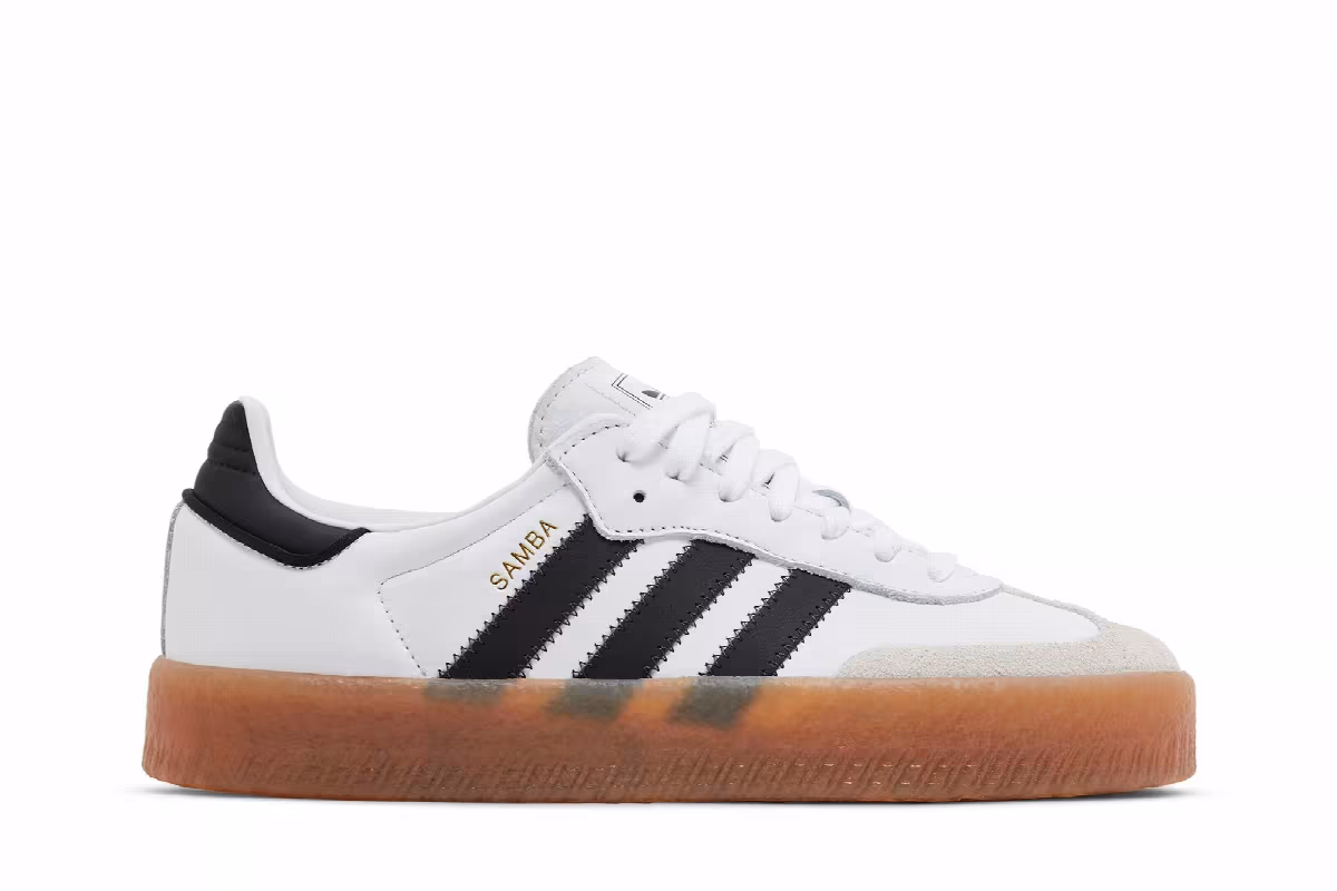 adidas Women's Sambae White Black Gum, view 2