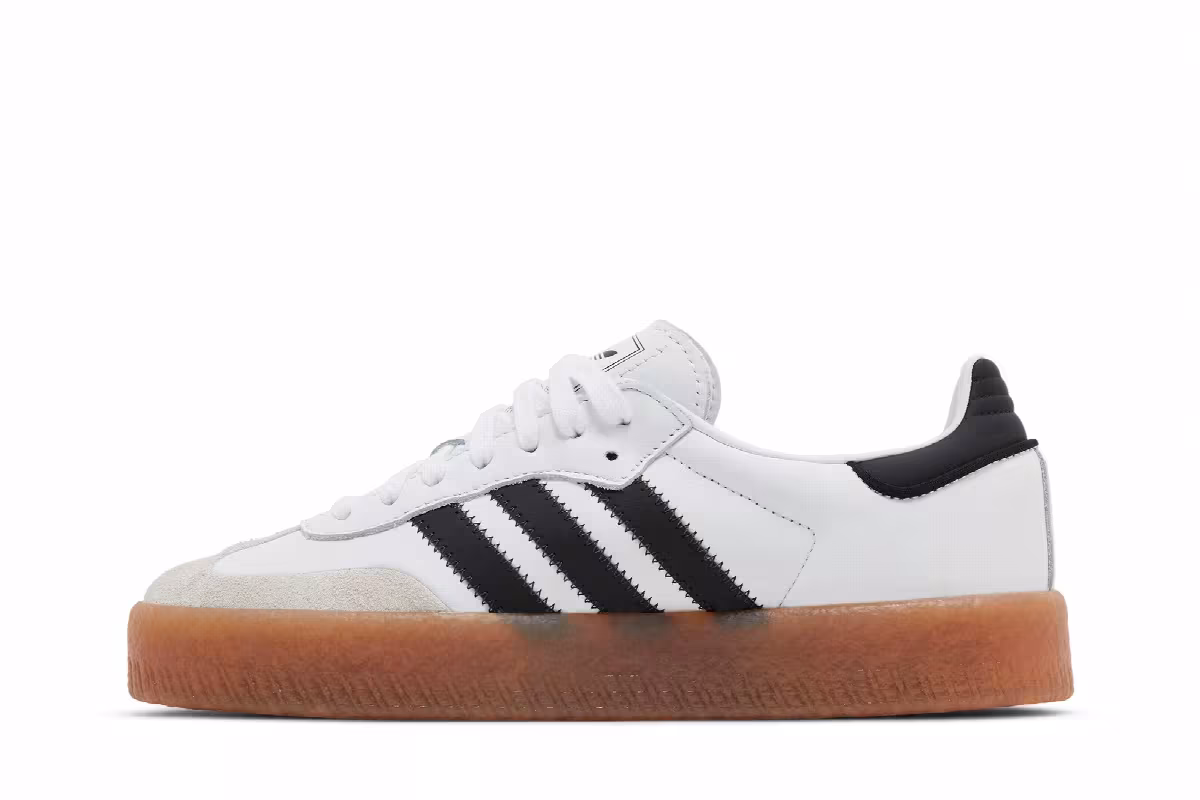 adidas Women's Sambae White Black Gum, view 4