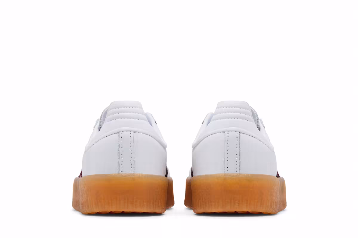 adidas Women's Sambae White Shadow Red, view 7