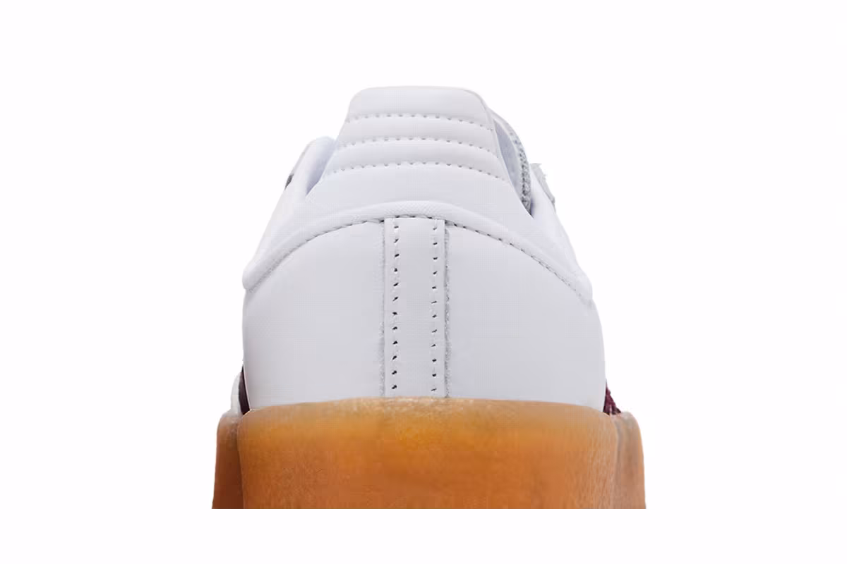 adidas Women's Sambae White Shadow Red, view 8