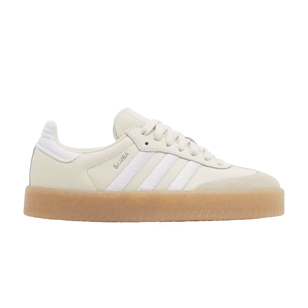 adidas Women's Sambae Wonder White Silver Metallic Gum