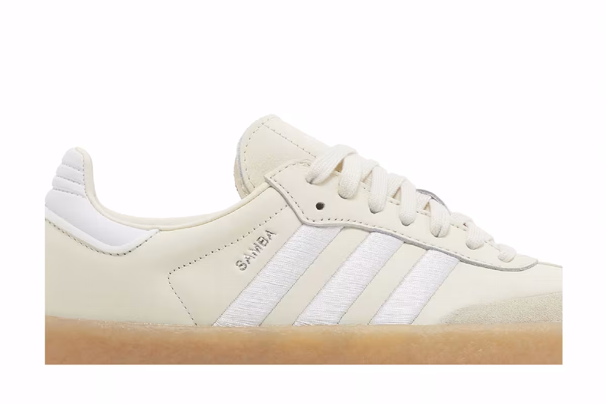 adidas Women's Sambae Wonder White Silver Metallic Gum, view 3