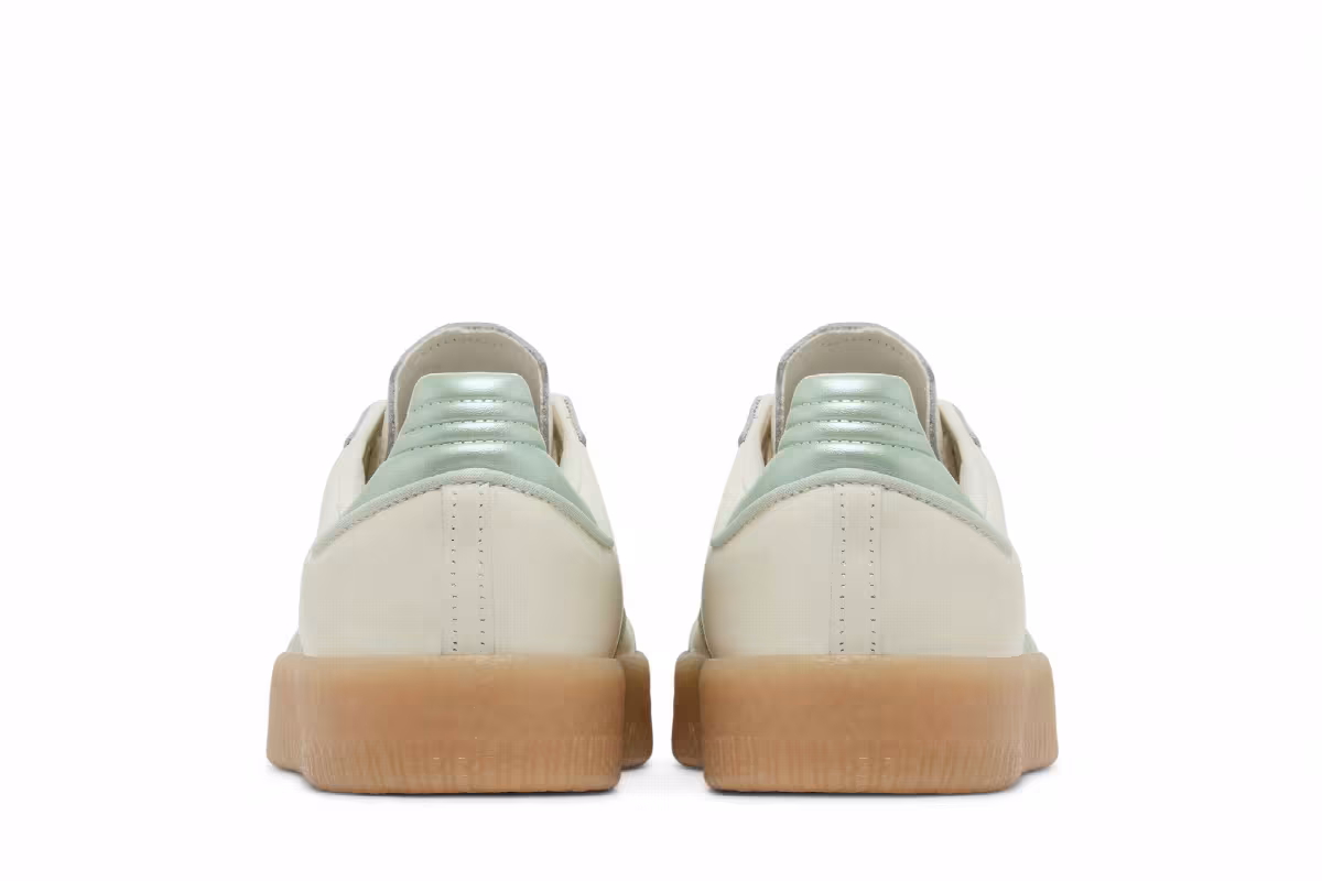adidas Women's Sambae Off White Lime Green Gum, view 7