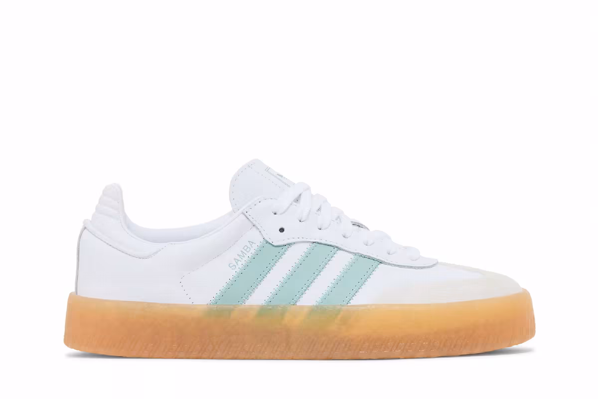 adidas Women's Sambae White Wonder Blue, view 2