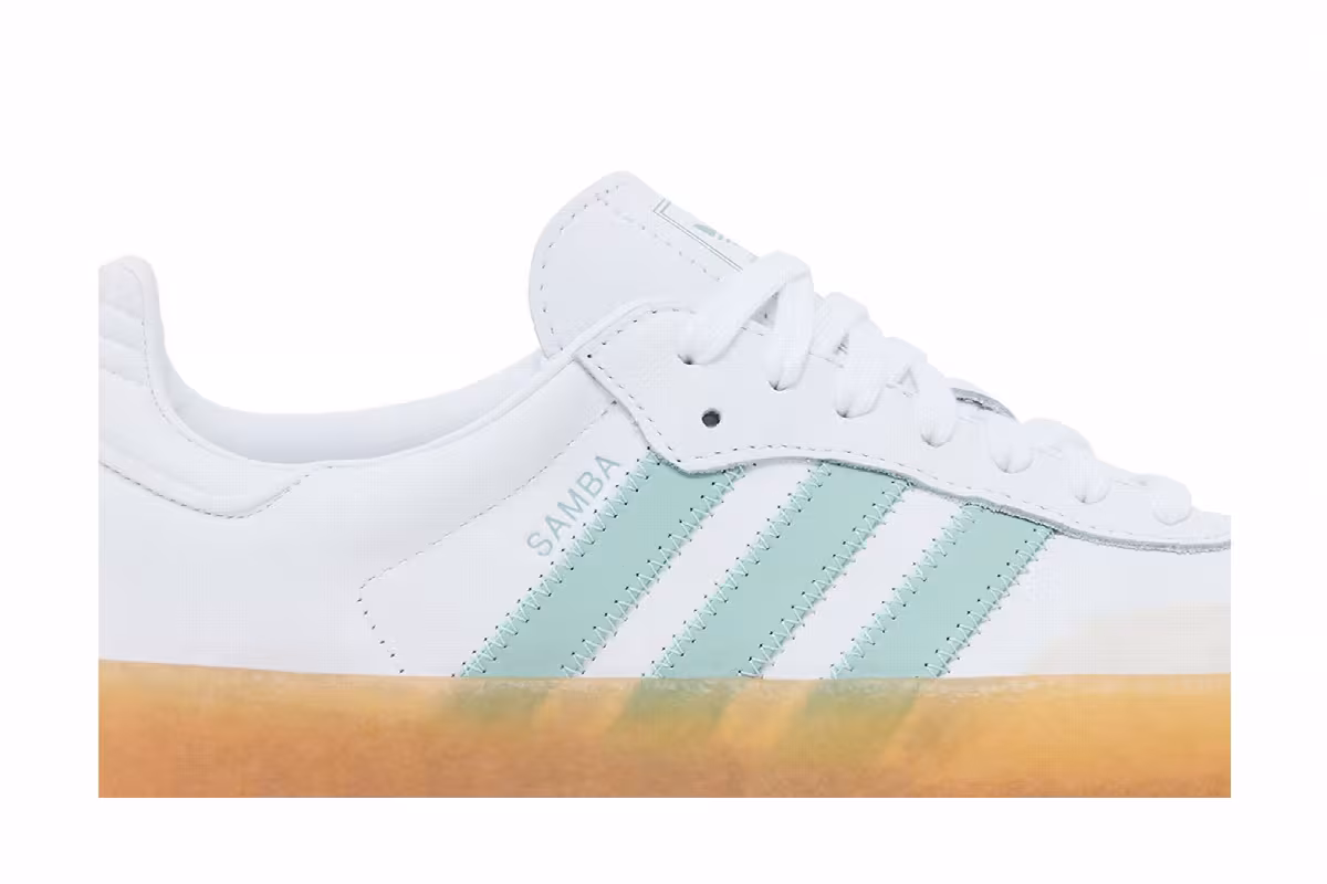 adidas Women's Sambae White Wonder Blue, view 3