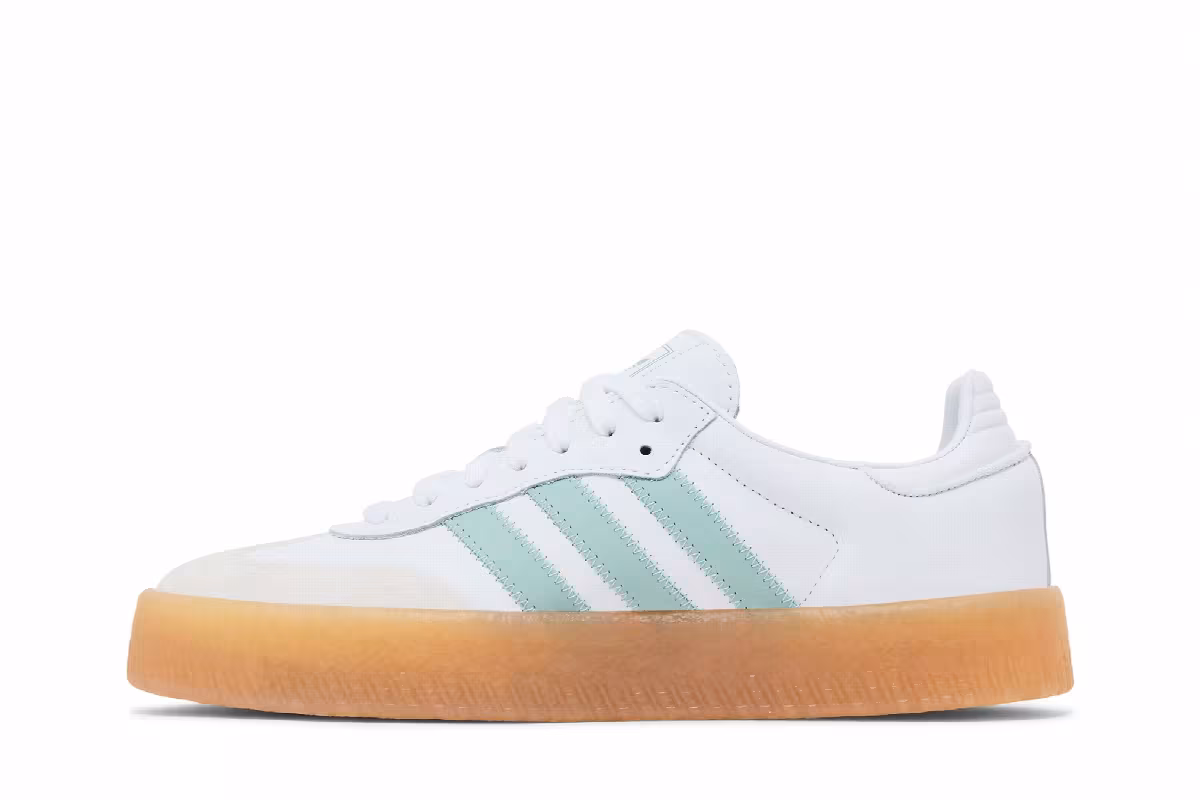 adidas Women's Sambae White Wonder Blue, view 4