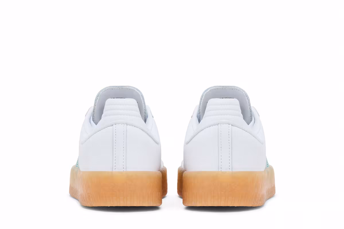 adidas Women's Sambae White Wonder Blue, view 7