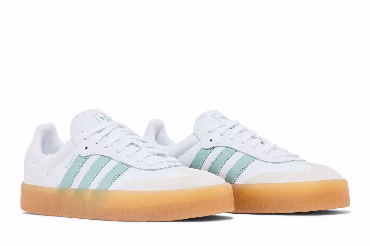 adidas Women's Sambae White Wonder Blue, view 9