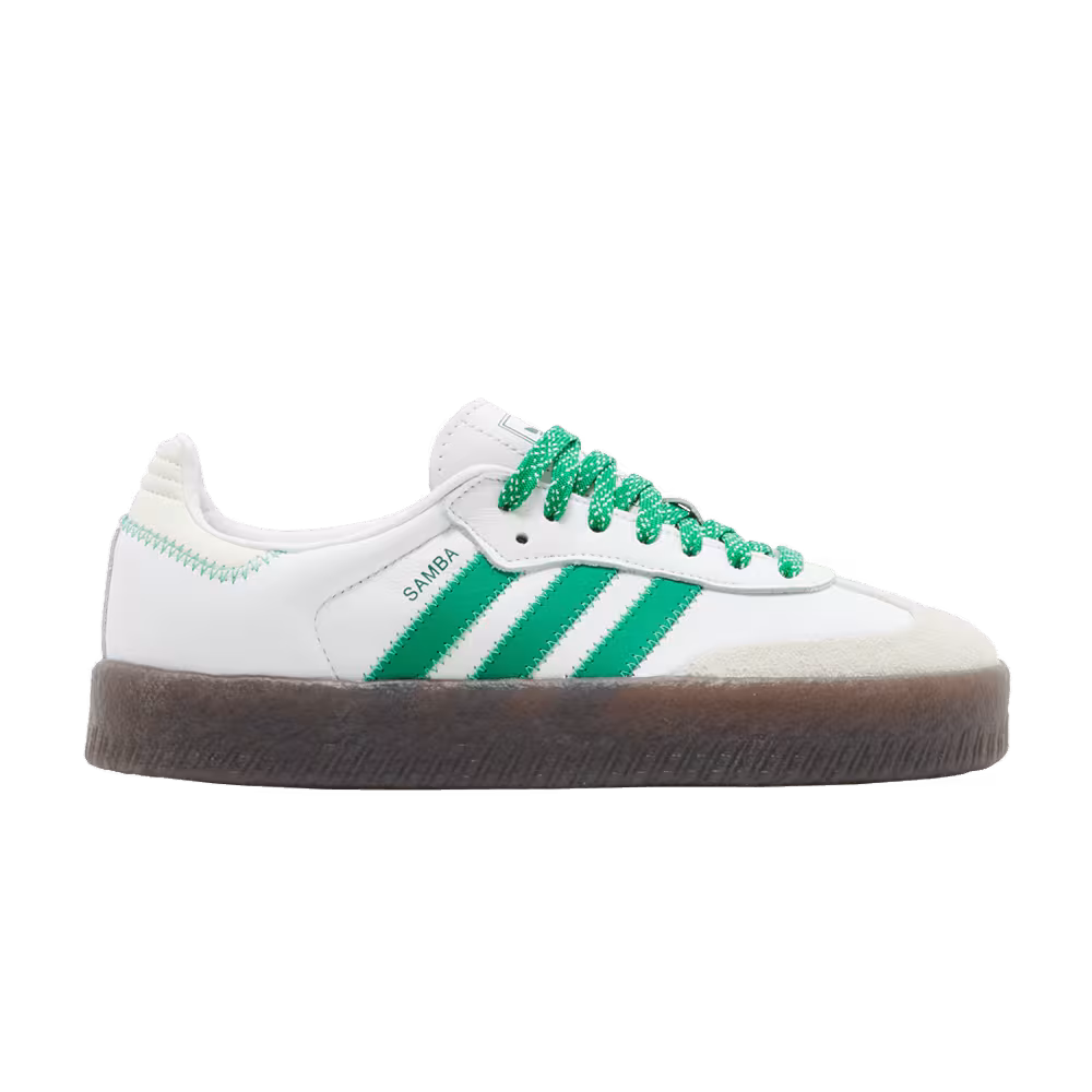adidas Women's Sambae White Green Gum