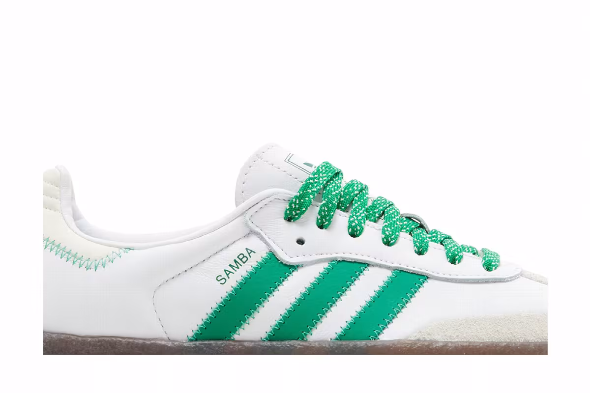 adidas Women's Sambae White Green Gum, view 3
