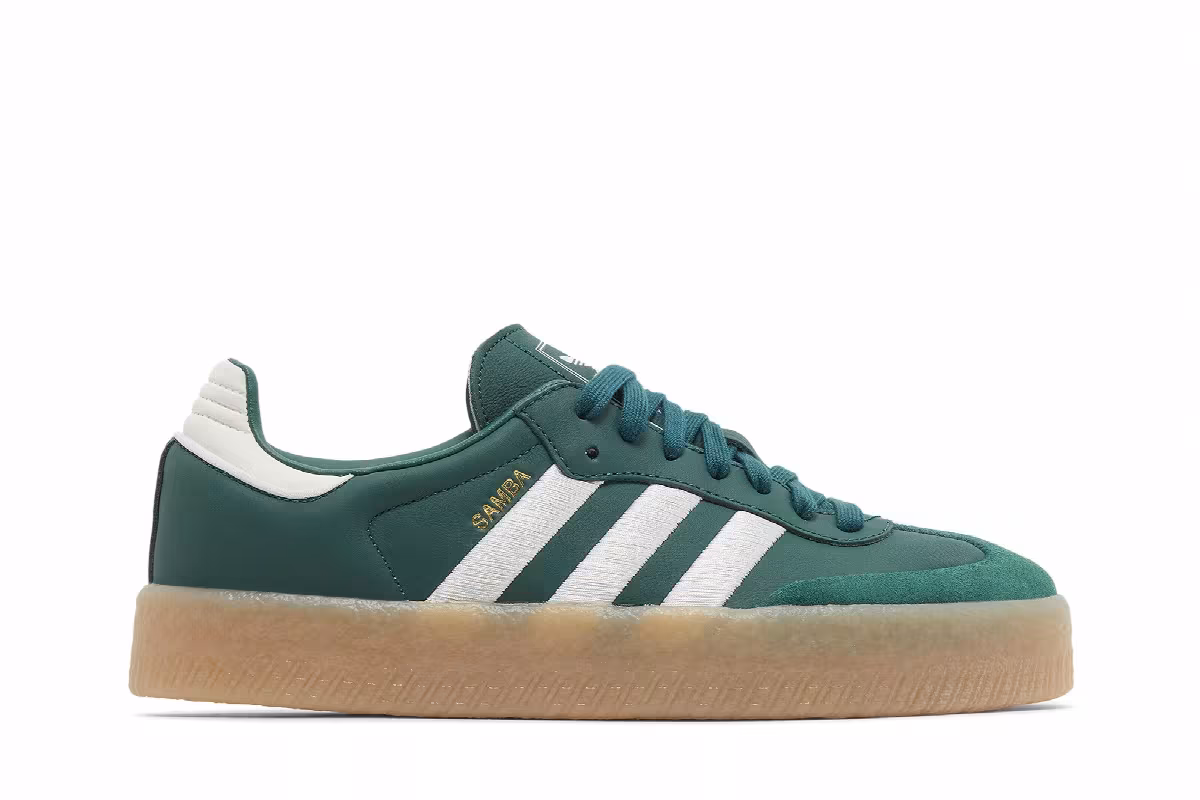 adidas Women's Sambae Collegiate Green Gum, view 2