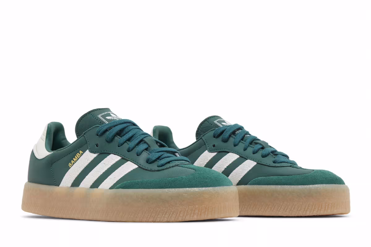 adidas Women's Sambae Collegiate Green Gum, view 9
