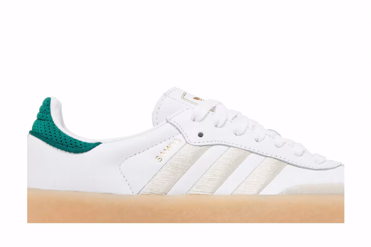 adidas Women's Sambae Off White Green, view 3