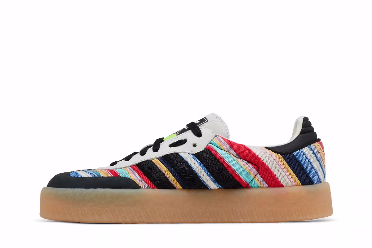 KSENIASCHNAIDER x adidas Women's Sambae Black Multi-Color Gum, view 4