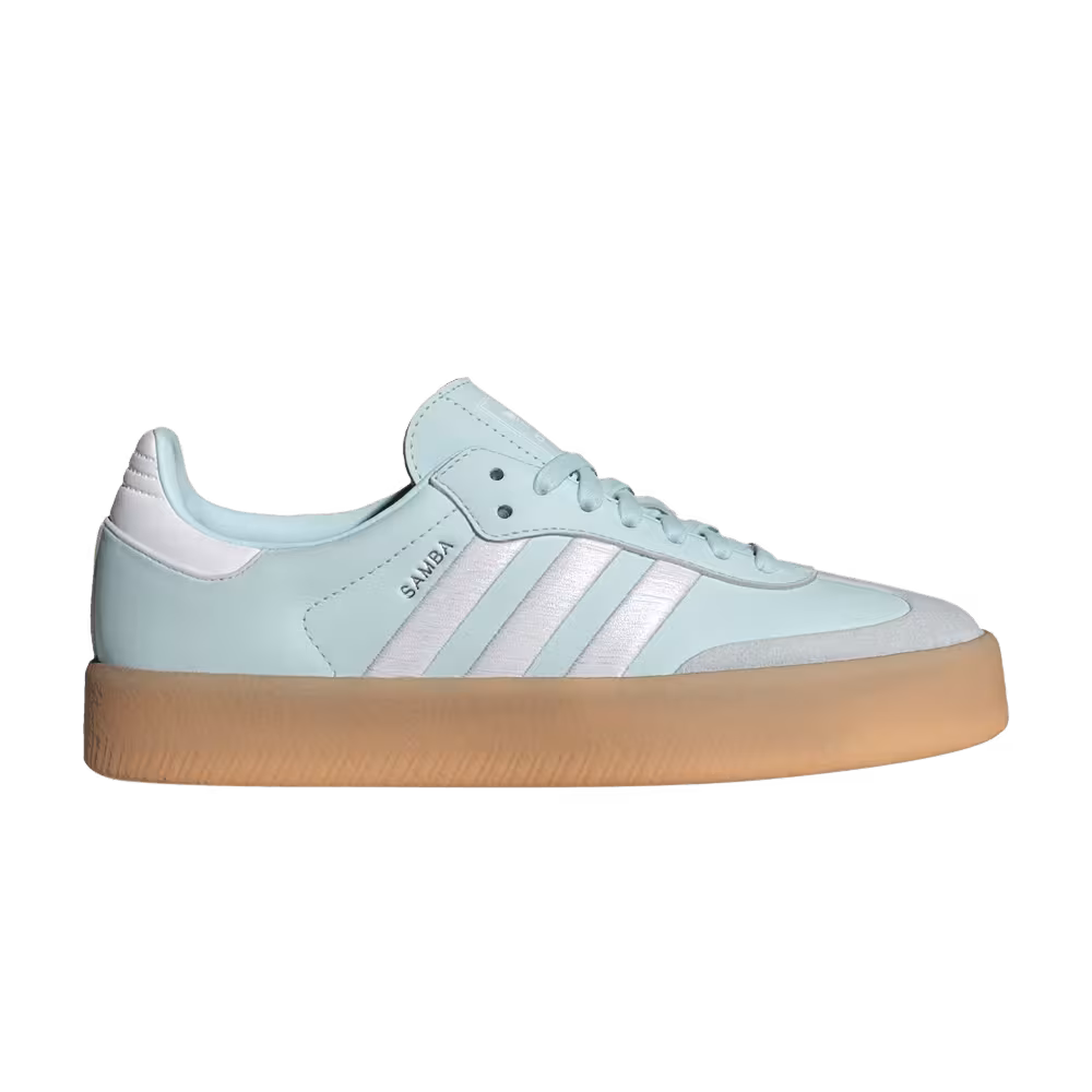 adidas Women's Sambae Almost Blue Silver Metallic Gum
